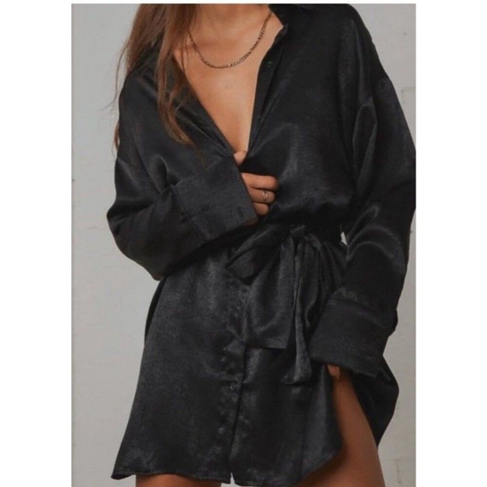 NWT Peppermayo Faye Mini Shirt Dress Sz 8 Missing Belt *